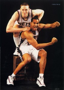 Keith Van Horn et Jayson Williams, deux reliques du passé pour les Nets à présent...