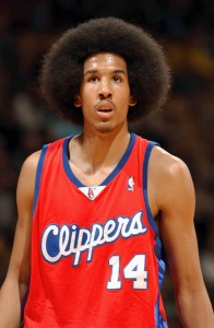 TORONTO - FEBRUARY 13:  Shaun Livingston #14 of the Los Angeles Clippers looks on against the Toronto Raptors on February 13, 2005 at the Air Canada Centre in Toronto, Canada.  The Raptors won 109-106. NOTE TO USER: User expressly acknowledges and agrees that, by downloading and/or using this Photograph, user is consenting to the terms and conditions of the Getty Images License Agreement. Mandatory Copyright Notice: Copyright 2005 NBAE   (Photo by Ron Turenne/NBAE via Getty Images)